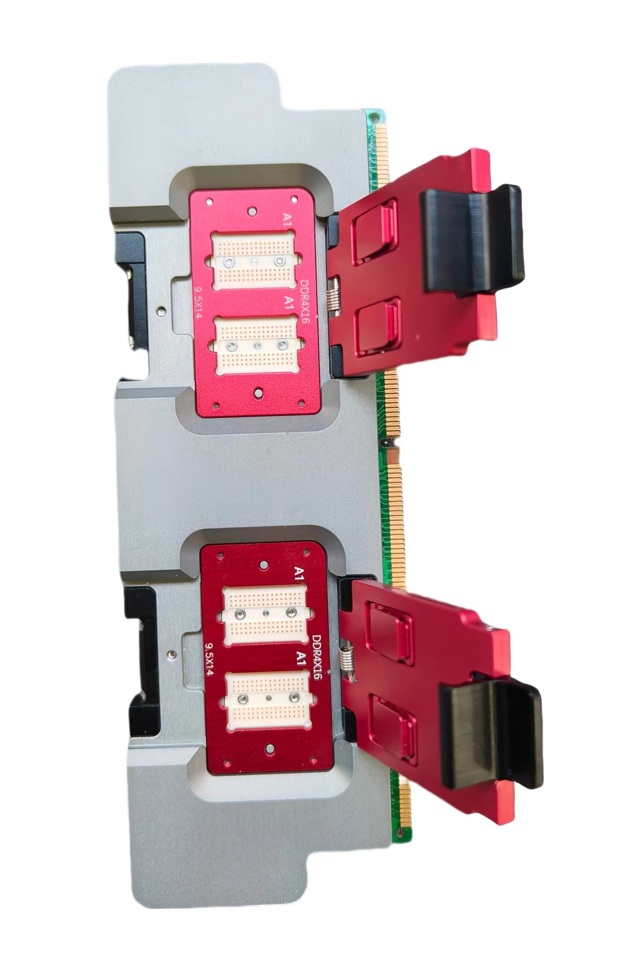 DDR4-16位內存條測試座，導電膠結構